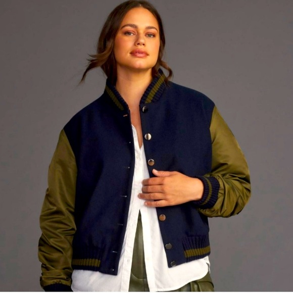 dolan Jackets & Blazers - DOLAN Varsity Bomber Jacket Preppy Academia College